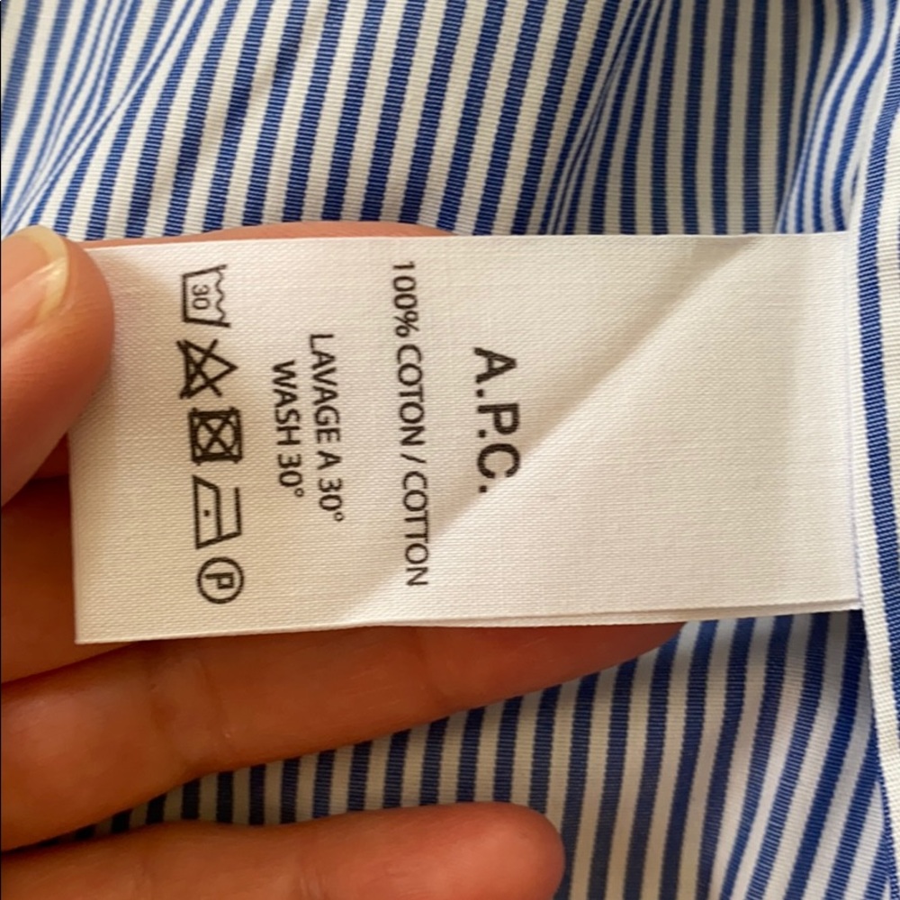 Apc Striped Button-Down Shirt View 4